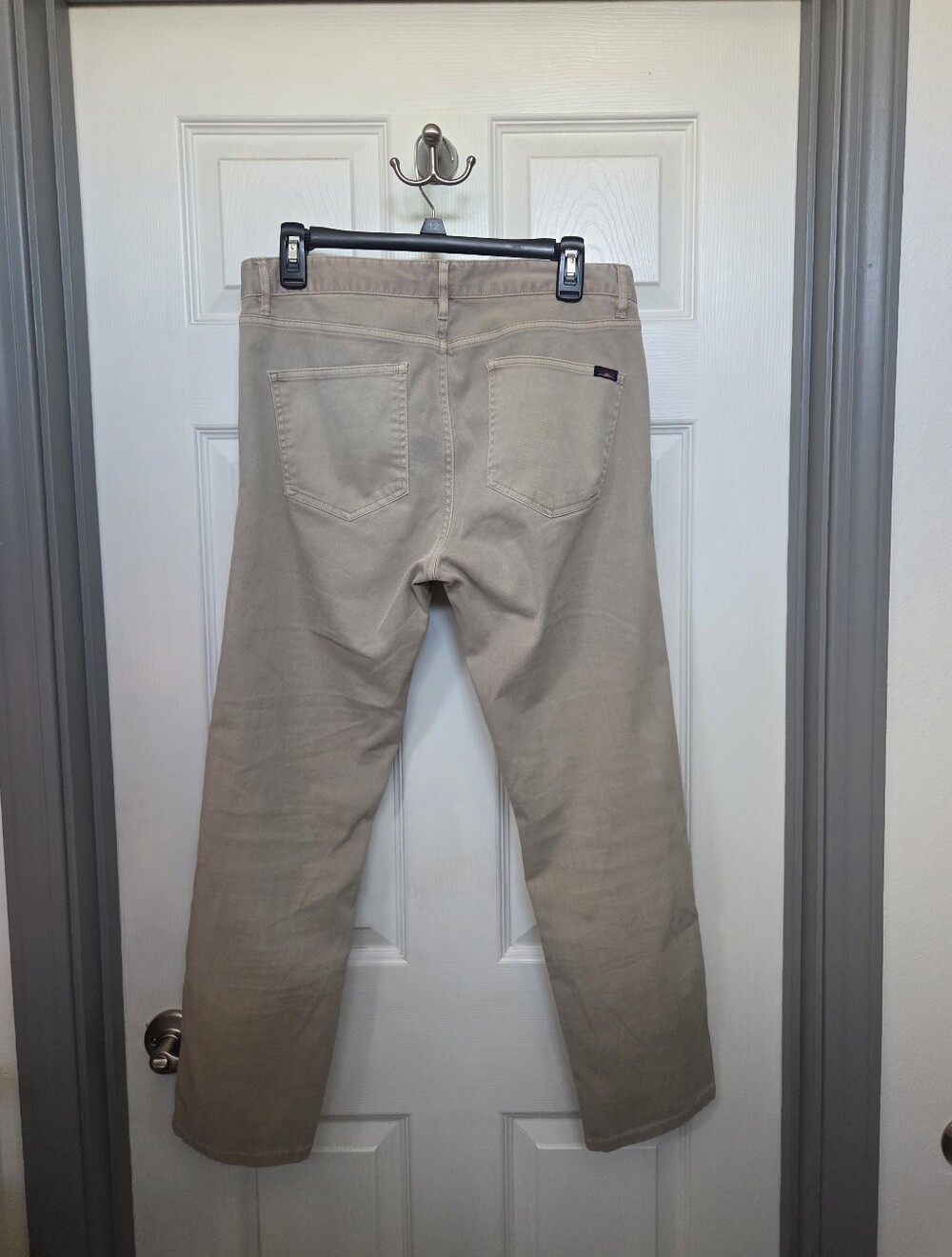 Faherty Beige Straight-Leg Jeans Contemporary Summer Casual Outdoors Size 31 - Picture 4 of 6
